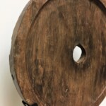 Old Teak Wheel Organic Art Sculpture from Gado Gado