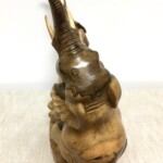 Roaring Elephants Balinese Wood Carving from Gado Gado Roaring Elephants Balinese Wood Carving from Gado Gado