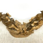 Roaring Elephants Balinese Wood Carving from Gado Gado