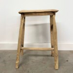 Rustic Reclaimed Teak Stool from Gado Gado Rustic Reclaimed Teak Stool from Gado Gado