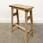 Rustic Reclaimed Teak Stool from Gado Gado Rustic Reclaimed Teak Stool from Gado Gado