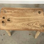 Rustic Reclaimed Teak Stool from Gado Gado Rustic Reclaimed Teak Stool from Gado Gado