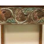 Small Reclaimed Teak Carved Console Table from Gado Gado Small Reclaimed Teak Carved Console Table from Gado Gado