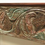 Small Reclaimed Teak Carved Console Table from Gado Gado
