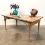 Vintage Bleached Colonial Desk Table at Gado Gado Furniture Vintage Bleached Colonial Desk Table