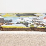 Vintage Painted Wayang Kris Panel