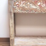 Whitewashed Carved Console Table with Shelf from Gado Gado Whitewashed Carved Console Table with Shelf from Gado Gado