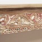 Whitewashed Carved Console Table with Shelf from Gado Gado Whitewashed Carved Console Table with Shelf from Gado Gado