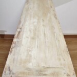 Whitewashed Carved Console Table with Shelf from Gado Gado Whitewashed Carved Console Table with Shelf from Gado Gado