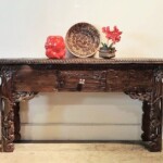 Bali Carved Leg Console Table Bali Carved Leg Console Table