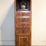 Carved Drawer Indonesian Display Cabinet Carved Drawer Indonesian Display Cabinet from Gado Gado
