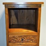 Carved Drawer Indonesian Display Cabinet Carved Drawer Indonesian Display Cabinet