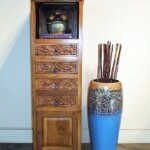 Carved Drawer Indonesian Display Cabinet Carved Drawer Indonesian Display Cabinet from Gado Gado