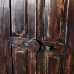 Espresso Finished Indonesian Cabinet with Carved Legs