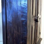 Espresso Finished Indonesian Cabinet with Carved Legs