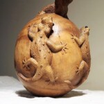 Hand Carved Gecko Wood Carving Hand Carved Gecko Wood Carving