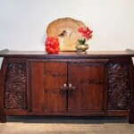Hand Carved Indonesian Sideboard Hand Carved Indonesian Sideboard