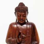Hand Carved Sitting Buddha Bali Wood Carving Statue from Gado Gado Hand Carved Sitting Buddha Bali Wood Carving Statue from Gado Gado
