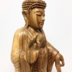 Hand Carved Standing Buddha Balinese Statue