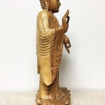 Hand Carved Standing Buddha Balinese Statue