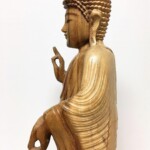 Hand Carved Standing Buddha Balinese Statue from Gado Gado Furniture