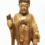 Hand Carved Standing Buddha Balinese Statue from Gado Gado Furniture
