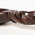 Hand Carved Tribal Borneo Bowl from Gado Gado