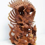 Hand Carved Vishnu Riding Garuda Statue from Bali Hand Carved Vishnu Riding Garuda Statue from Bali at Gado Gado