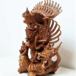 Hand Carved Vishnu Riding Garuda Statue from Bali Hand Carved Vishnu Riding Garuda Statue from Bali at Gado Gado