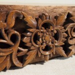 Intricately Carved Old Teak Panel 195 Intricately Carved Old Teak Panel 195 from Gado Gado