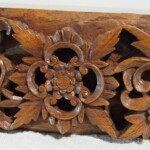 Intricately Carved Old Teak Panel 195 Intricately Carved Old Teak Panel 195 from Gado Gado