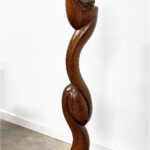 Large Abstract Palm Wood Sculpture Organic Art from Gado Gado Large Abstract Palm Wood Sculpture Organic Art