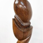 Large Abstract Palm Wood Sculpture Organic Art