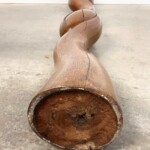 Large Abstract Palm Wood Sculpture Organic Art