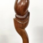 Large Abstract Palm Wood Sculpture Organic Art