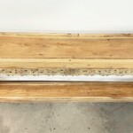 Long Narrow Carved Artisan Console Table with Shelf at Gado Gado