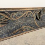 Old Carved Architectural Panel 221 from Gado Gado