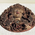 Old Carved Dewi Sri Panel from Balinese Temple Old Carved Dewi Sri Three Dimensional Panel from Bali