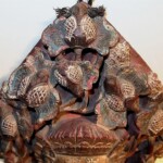 Old Carved Dewi Sri Panel from Balinese Temple Old Carved Dewi Sri Three Dimensional Panel from Bali