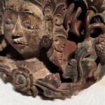 Old Carved Dewi Sri Three Dimensional Panel from Bali