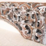 Old Carved Teak Architectural Panel 170 at Gado Gado Furniture