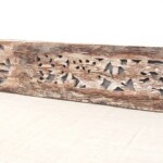 Old Carved Teak Architectural Panel 185