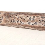 Old Carved Teak Architectural Panel 185