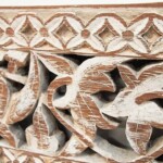 Old Carved Teak Architectural Panel 185