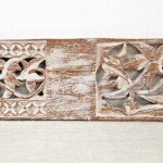 Old Carved Teak Architectural Panel 185 at Gado Gado