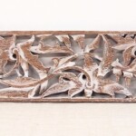 Old Carved Teak Architectural Panel 185