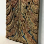 Old Carved Teak Architectural Panel 204 from Gado Gado