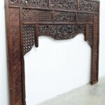 Old Carved Teak Bed Panel for Headboard Old Carved Teak Bed Panel for Headboard at Gado Gado Furniture