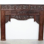 Old Carved Teak Bed Panel for Headboard Old Carved Teak Bed Panel for Headboard at Gado Gado Furniture