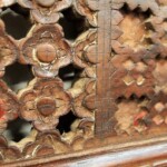 Old Carved Teak Bed Panel for Headboard